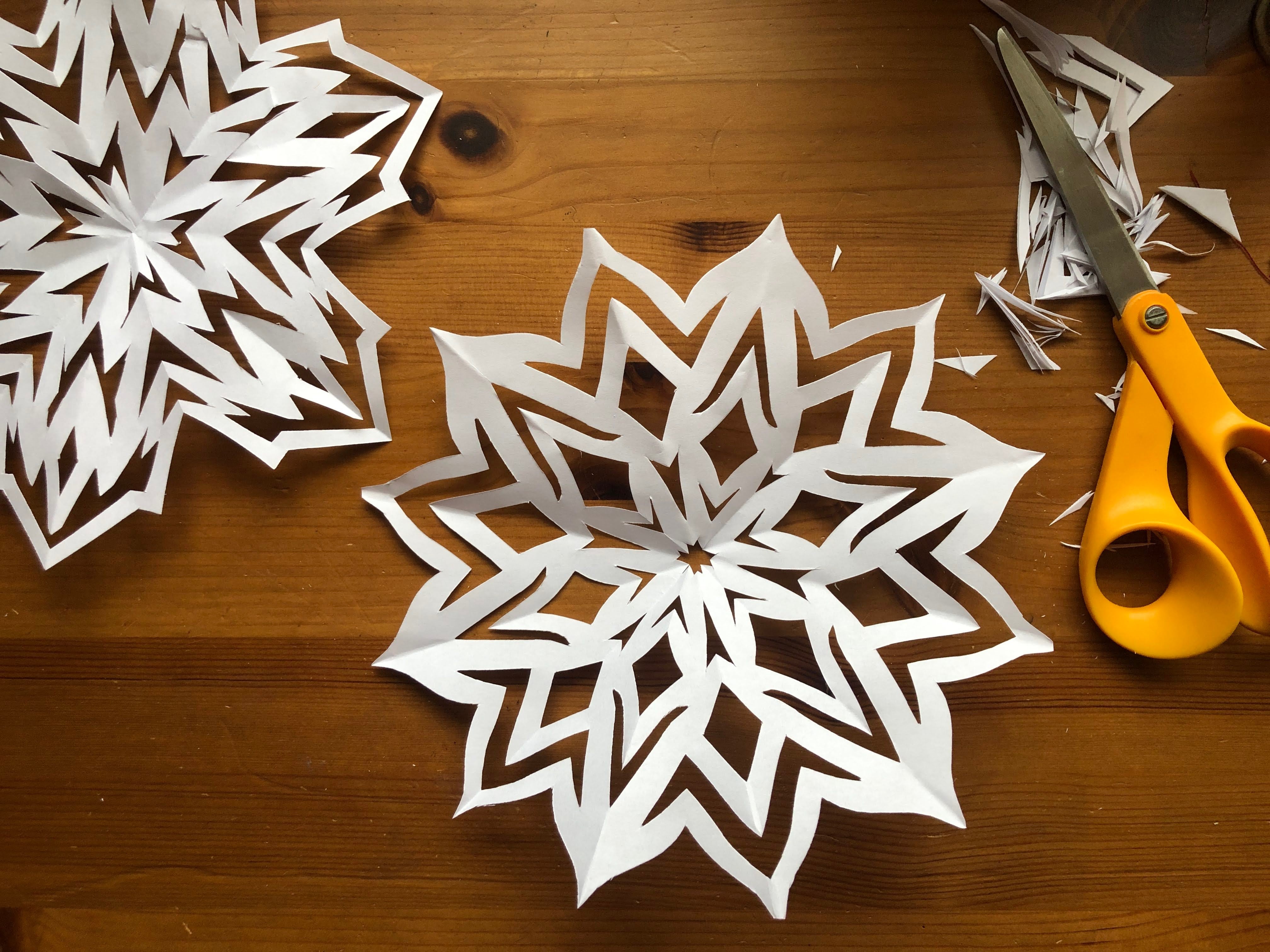 Snowflake Wood Cut out Shape, Wooden Snowflake Blank, DIY