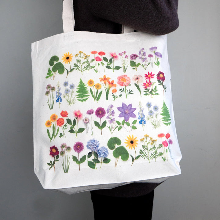 Rainbow Flowers and Fern | Tote Bag