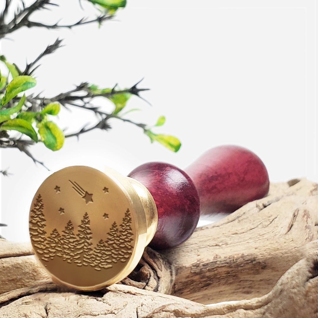 Classic Rosewood Handle Wax Seal Stamp | Winter Wonderland