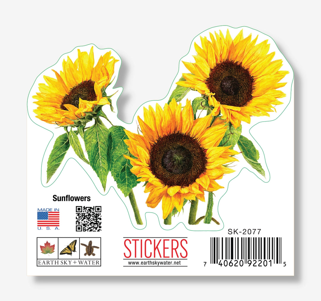 Three Sunflowers | Vinyl Sticker