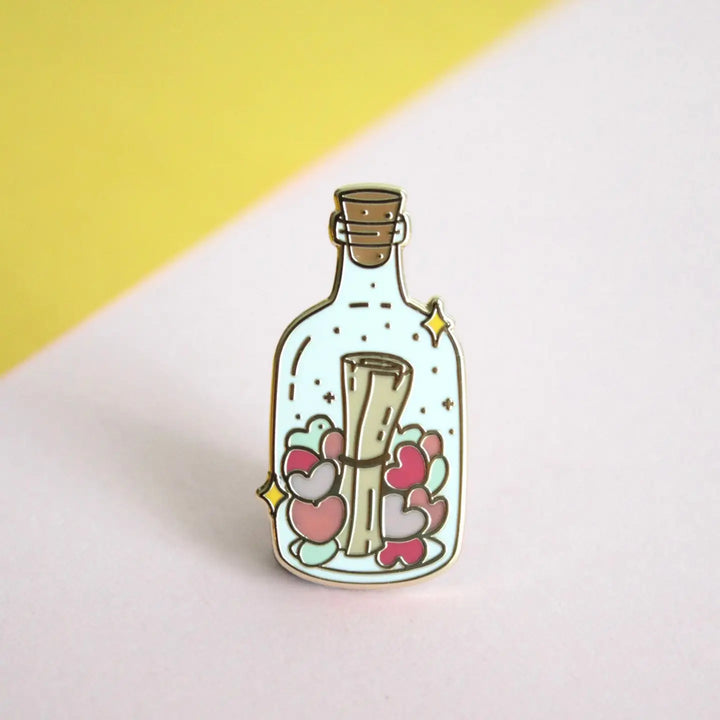 Message in a Bottle Enamel Pin