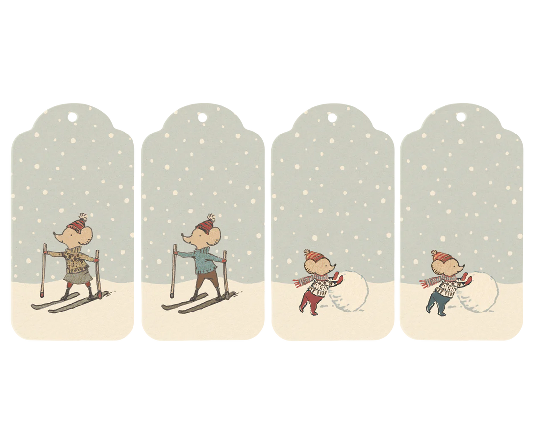 Maileg Mouse Winter Gift Tags | Set of 12