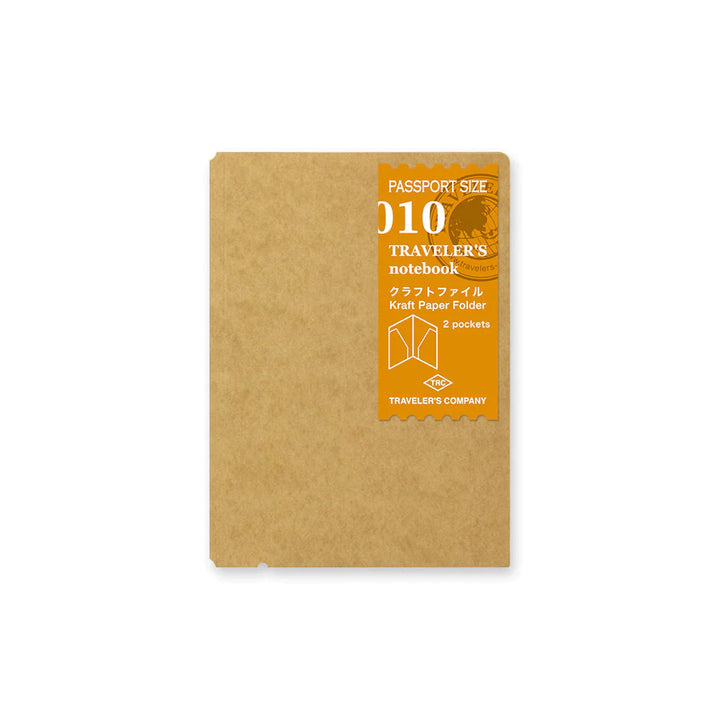 TRAVELER'S notebook 010 Kraft Paper Folder | Passport Size