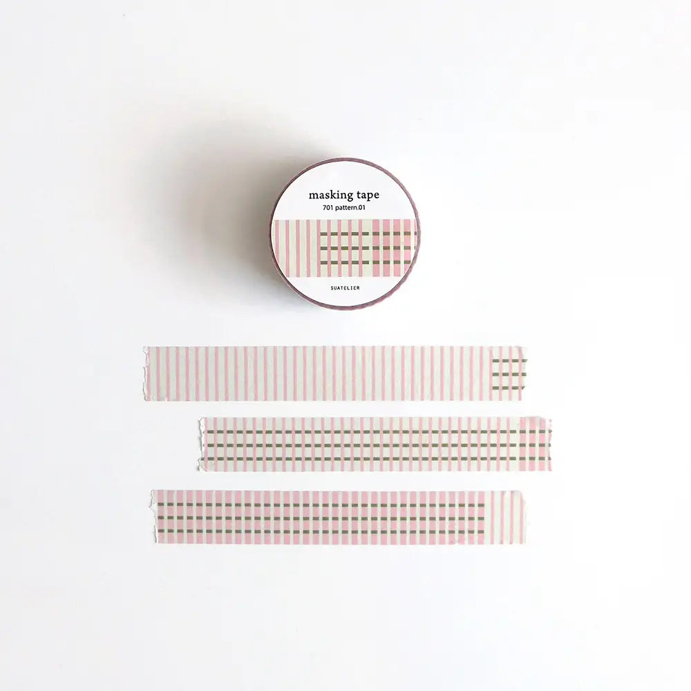Pink Lines Washi Tape