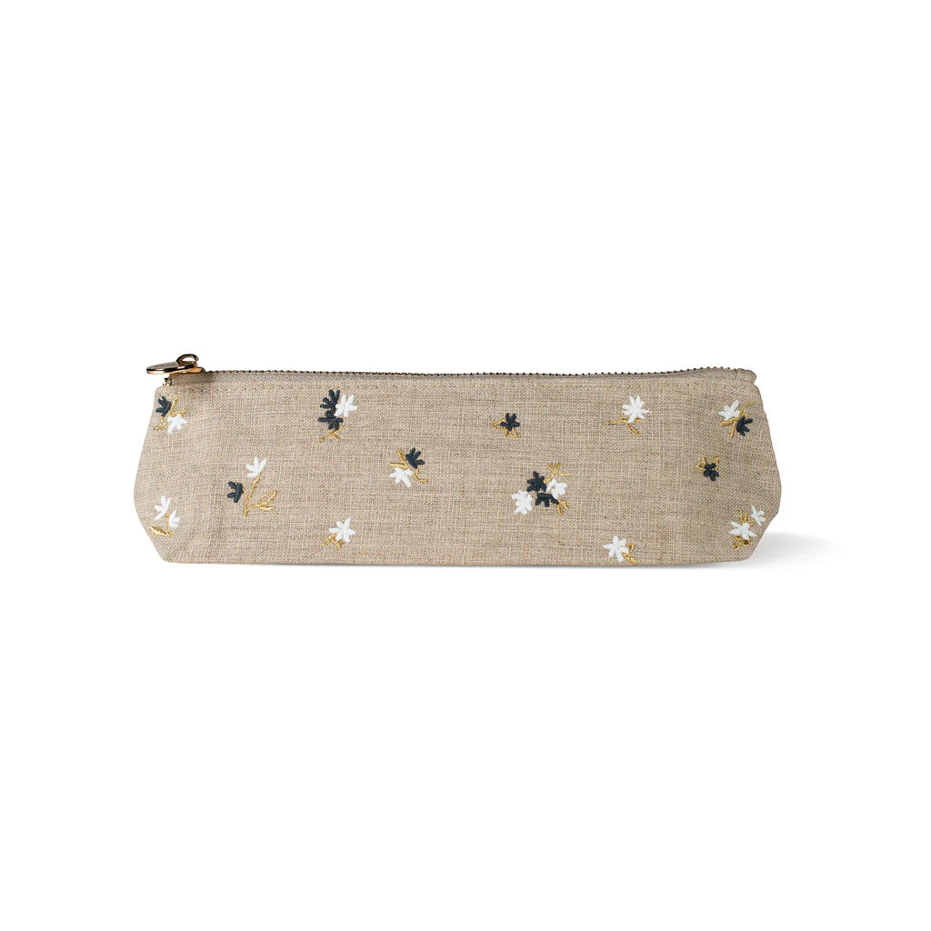 Ditsy Flat Canvas Pouch