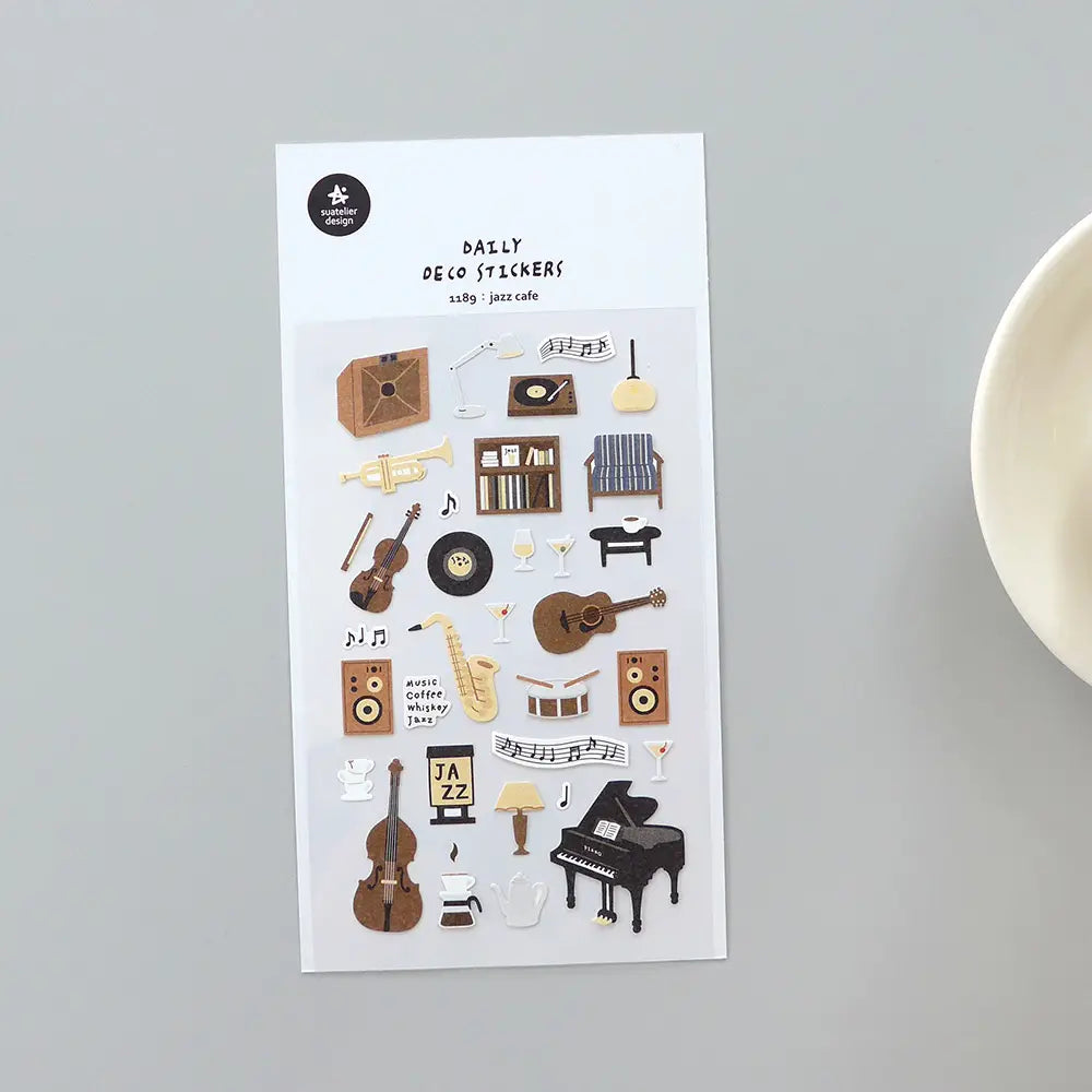 Jazz Cafe Sticker Sheet