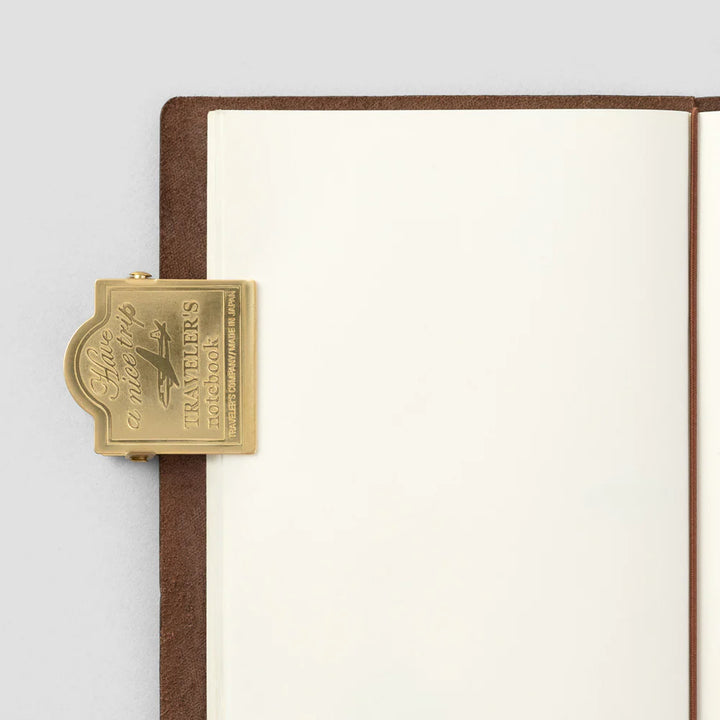 TRAVELER'S notebook 030 Brass Clip | Airplane