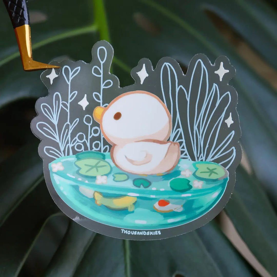 Ponder Pond Duck | Vinyl Sticker