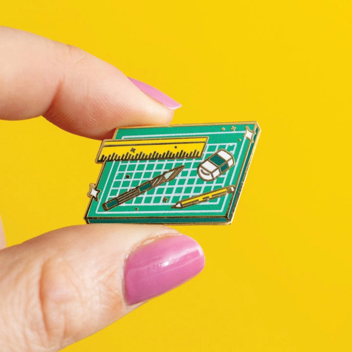 Cut and Create Enamel Pin