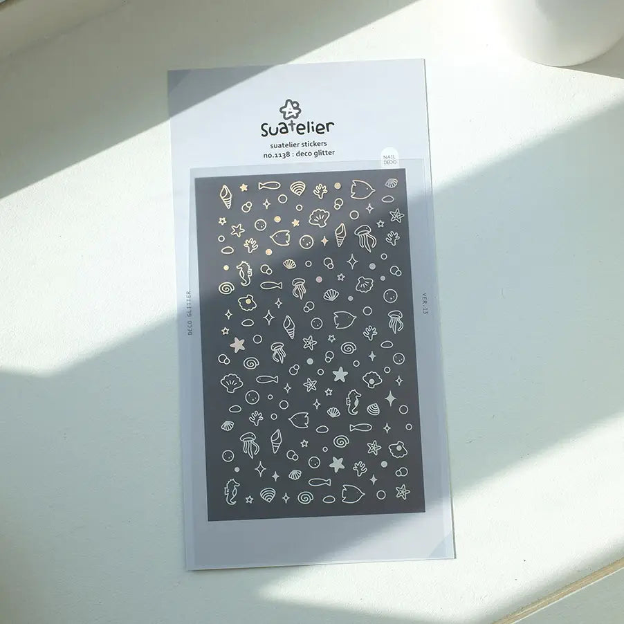 Glitter Icon Sticker Sheet