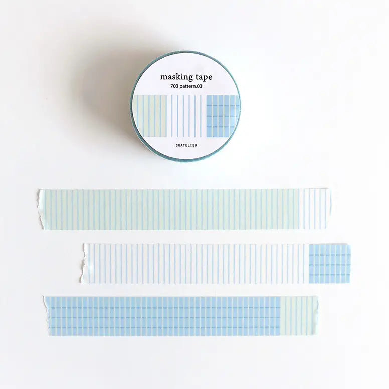 Blue Lines Washi Tape