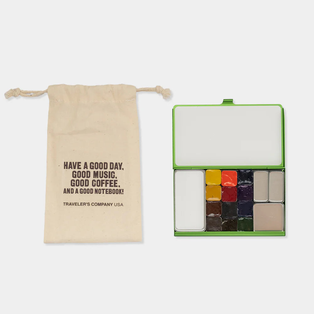 TRAVEL & SKETCH Green Pocket Explore Palette Plus | TRC USA x Art Toolkit | Limited Edition TRAVEL & SKETCH Green Pocket Explore Palette Plus | TRC USA x Art Toolkit | Limited Edition