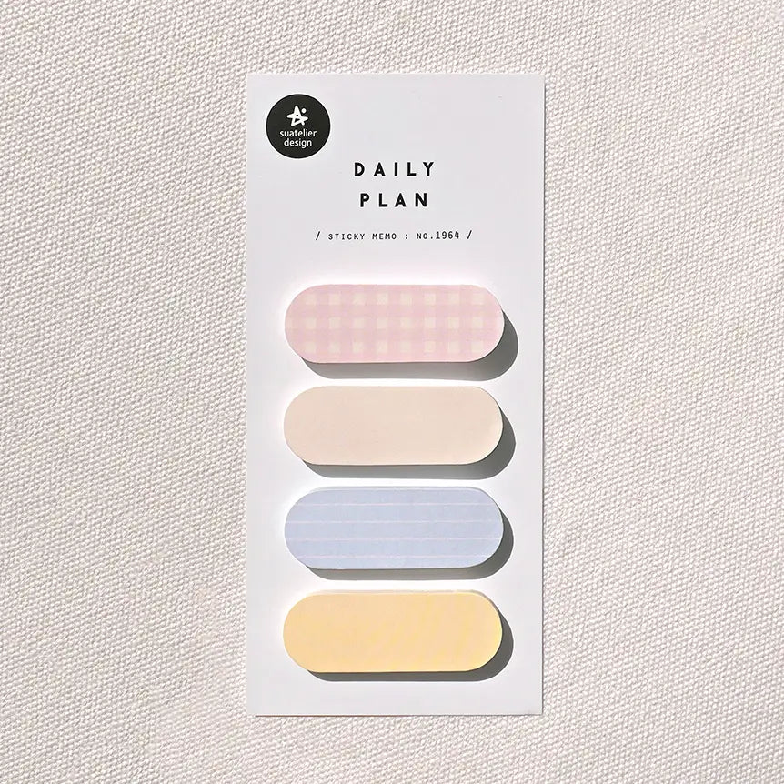 Patterned Capsule Daily Plan Sticky Note