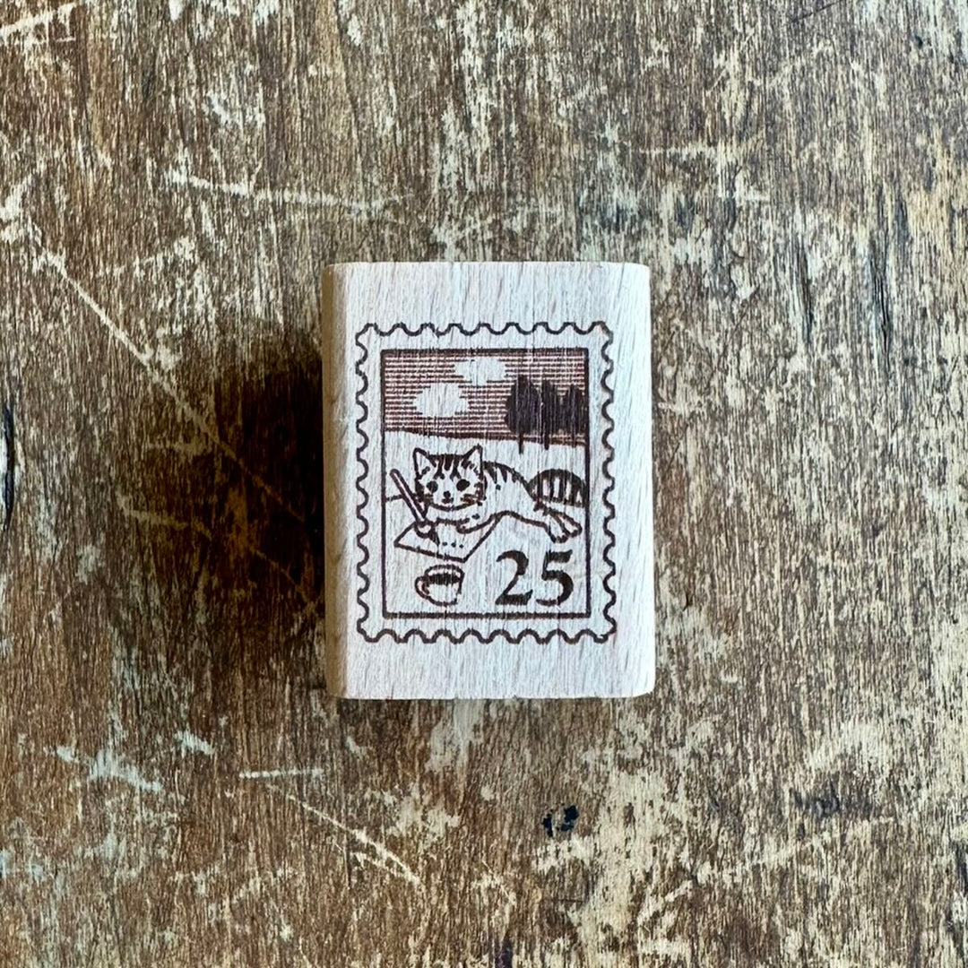 Stamp Cat Wooden Stamp