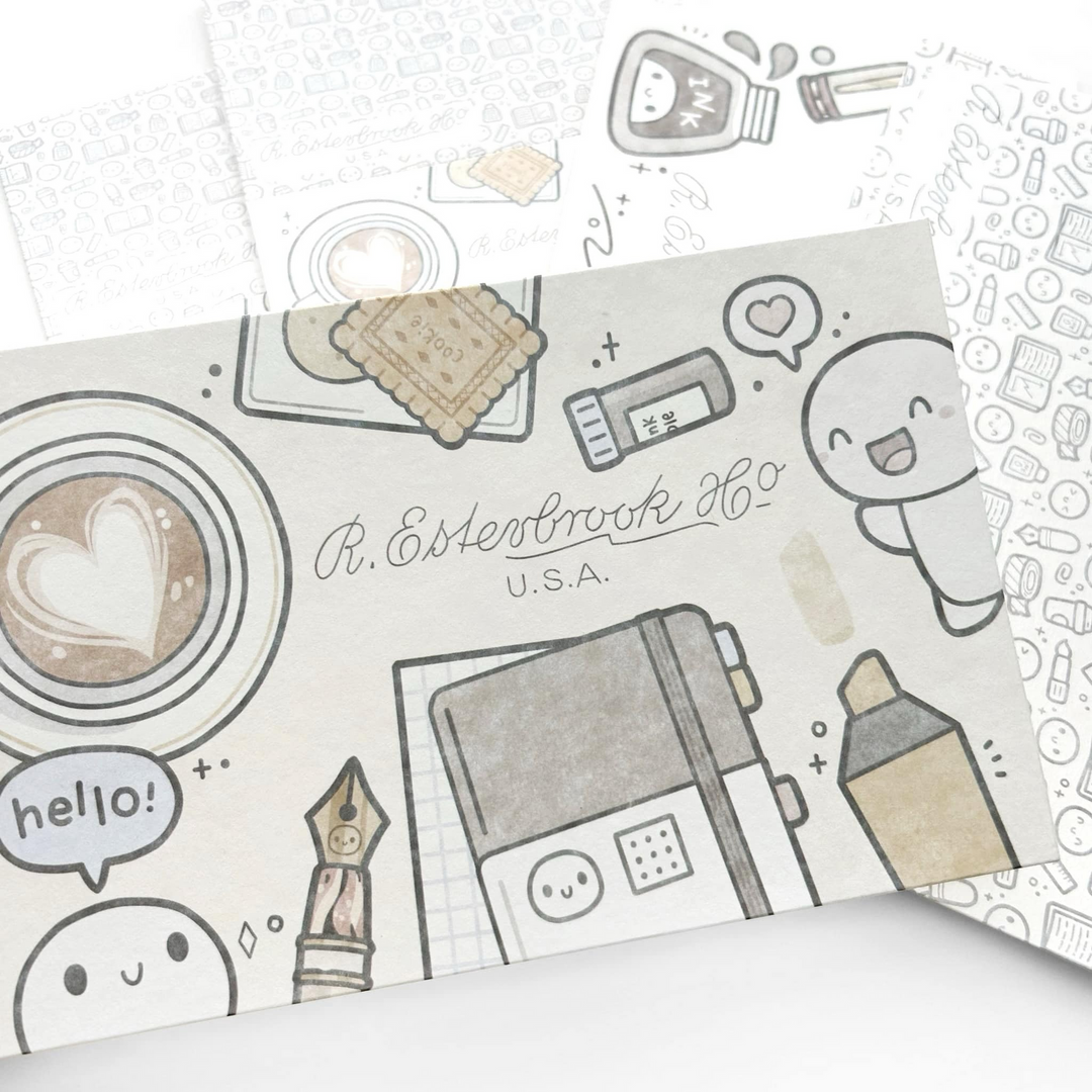 Keep Creating | Esterbrook x TheCoffeeMonsterzCo Blotter Paper Set | Limited Edition