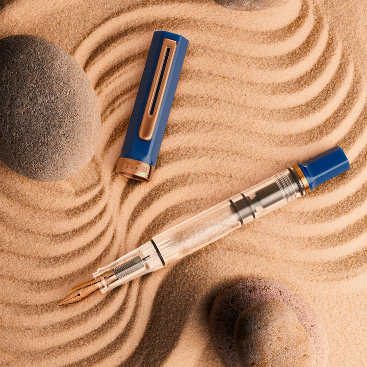 ECO Fountain Pen | Indigo Blue with Bronze Accent