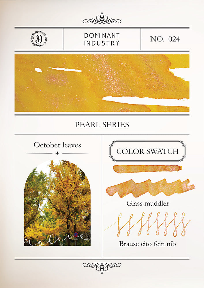 October leaves | Pearl Series Ink | No. 024