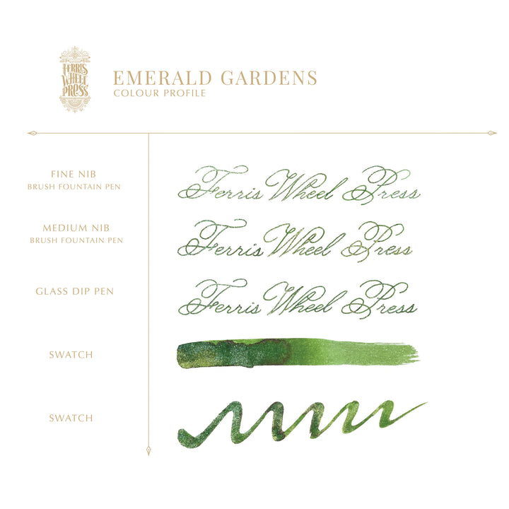 Emerald Gardens | Fountain Pen Ink | FerriTales | The Beauty and the Beast