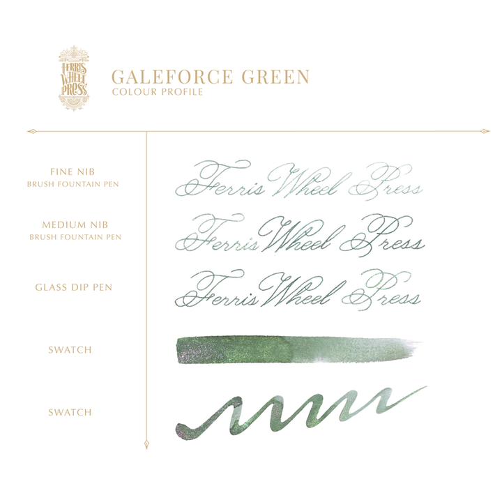Galeforce Green | Fountain Pen Ink | FerriTales | The Three Little Pigs