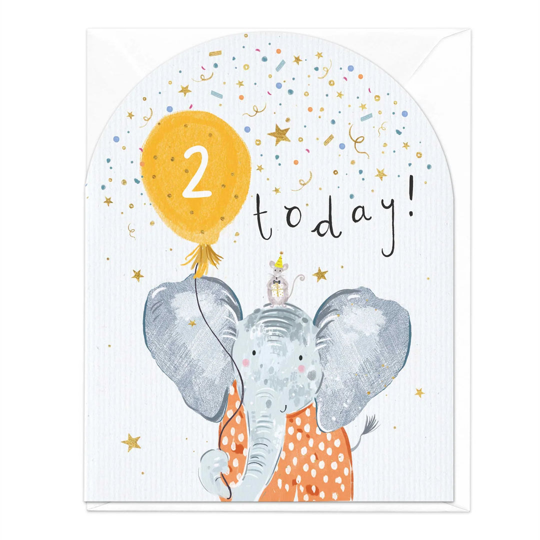 Elephant 2 Today Birthday | Greeting Card
