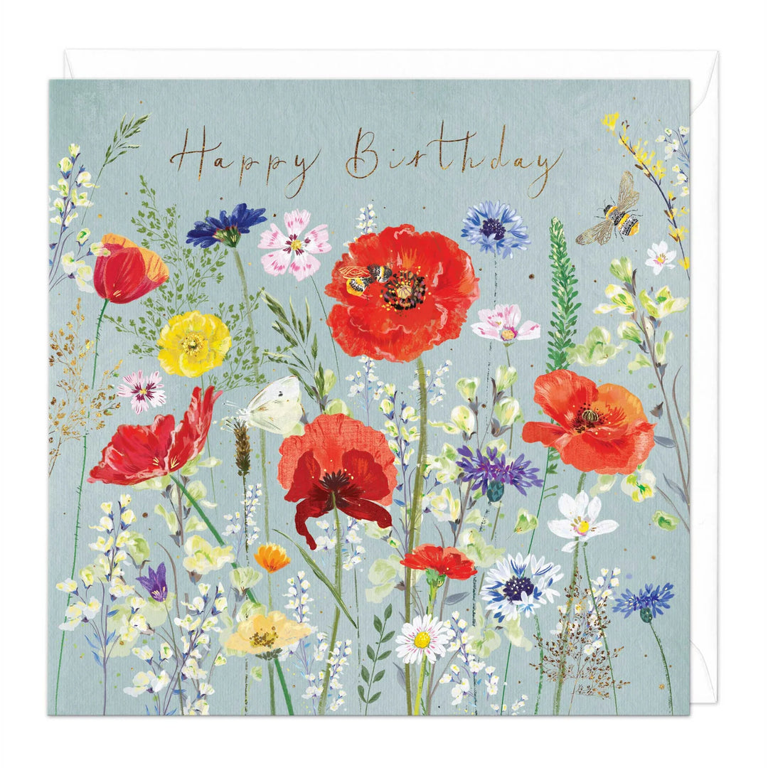 Poppy Garden Birthday | Greeting Card