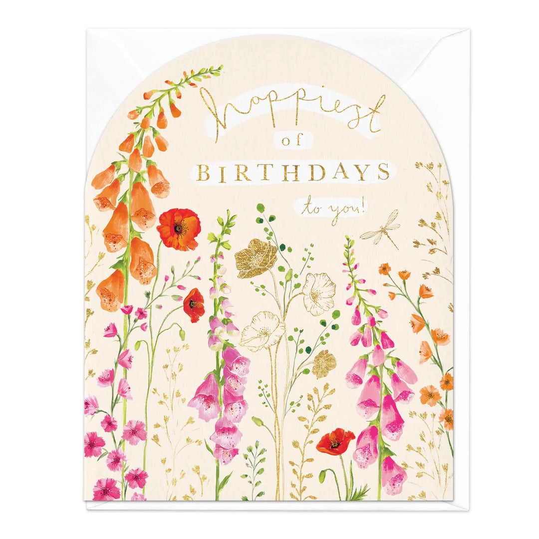 Mixed Color Flowers Birthday | Greeting Card