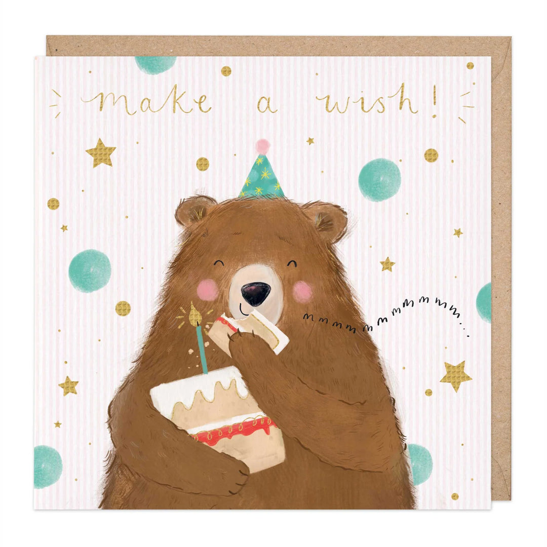 Birthday Bear Make a Wish | Greeting Card