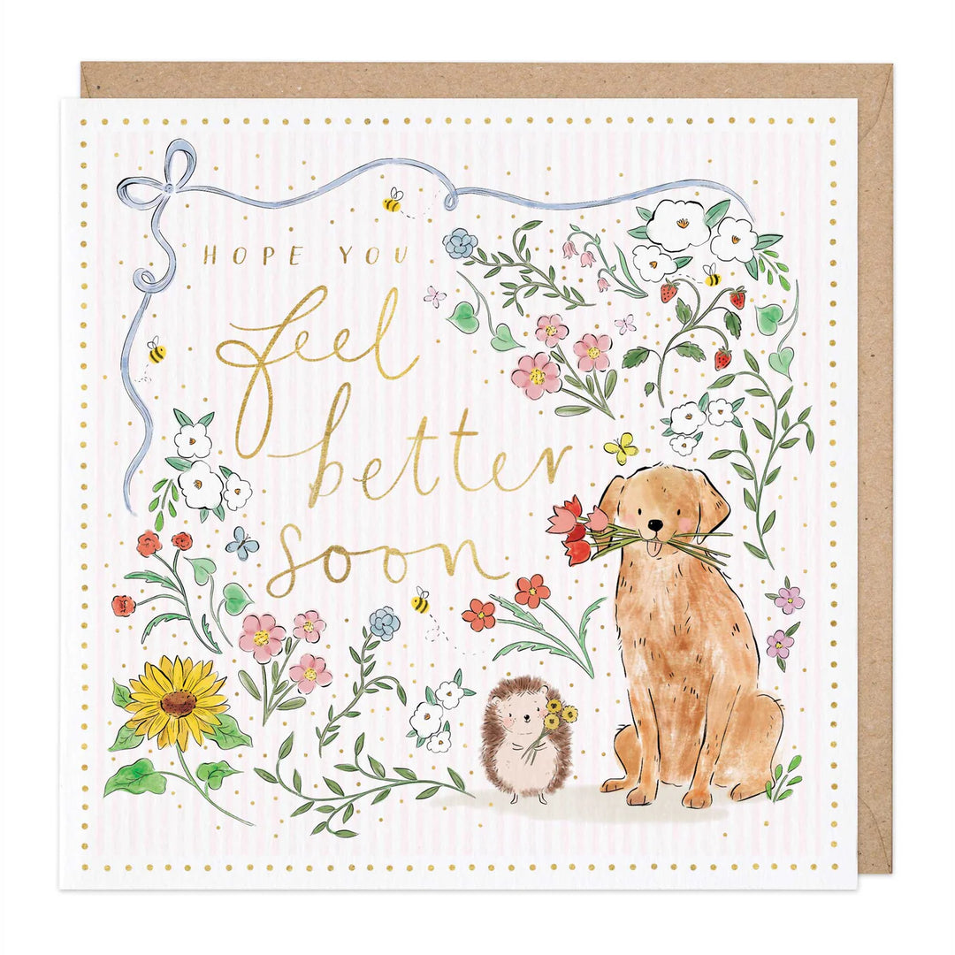 Feel Better Retriever | Greeting Card