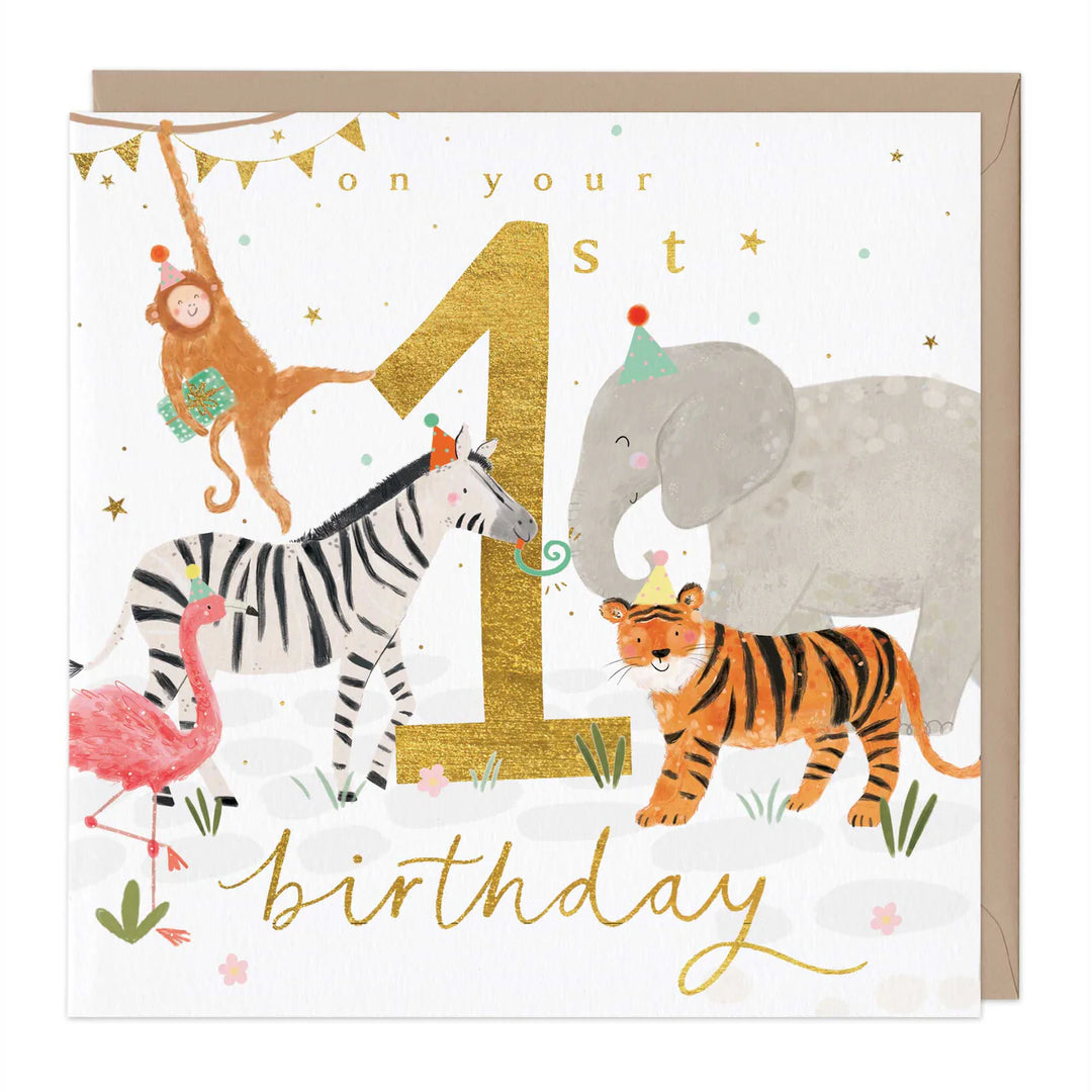 Wild 1st Birthday | Greeting Card*