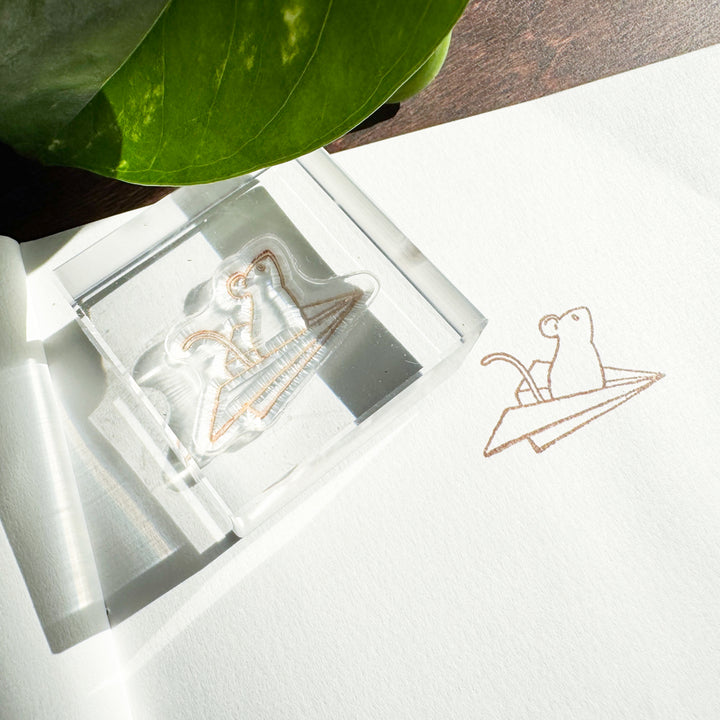 The Paper Mouse Logo | Acrylic Stamp