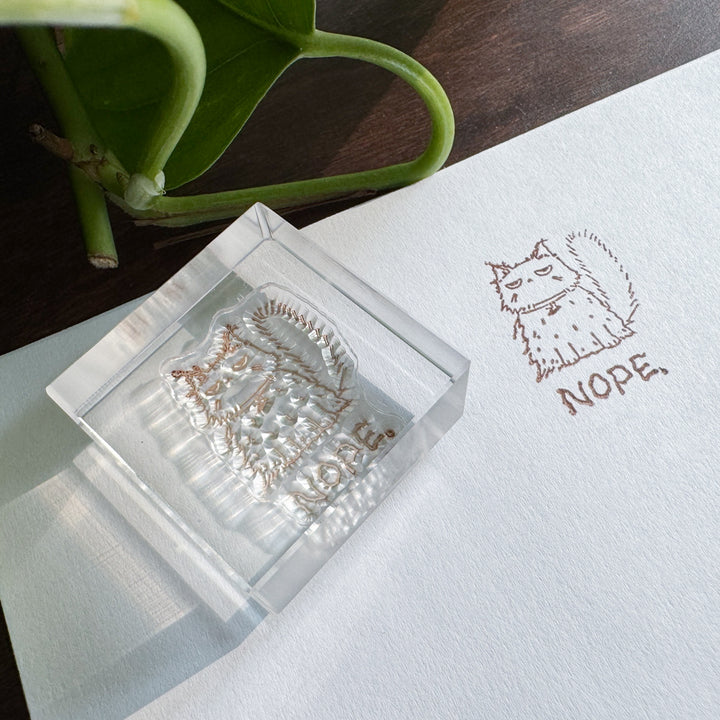 Nope Cat | Acrylic Stamp