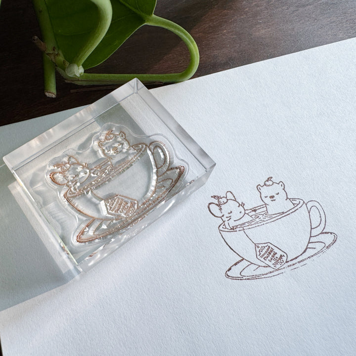 Teatime Calm | Acrylic Stamp