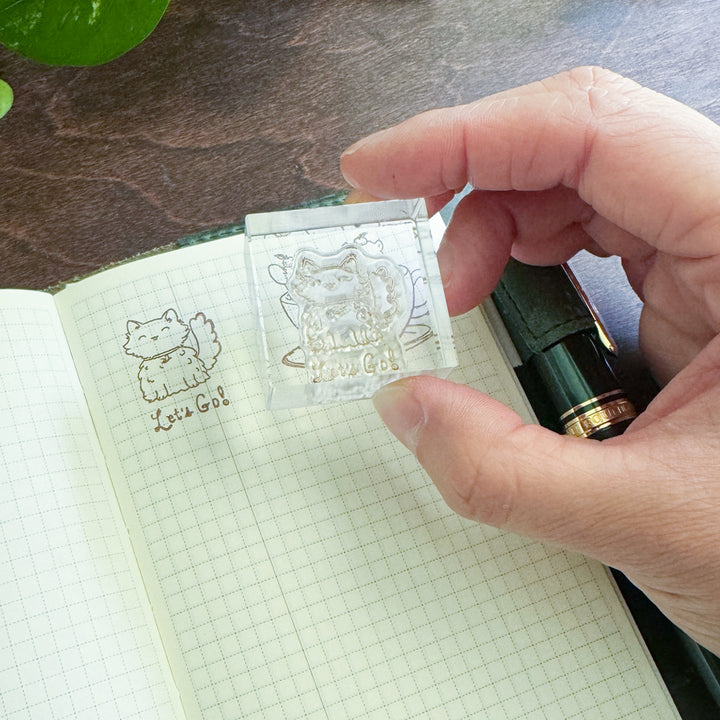 Let's Go Cat | Acrylic Stamp