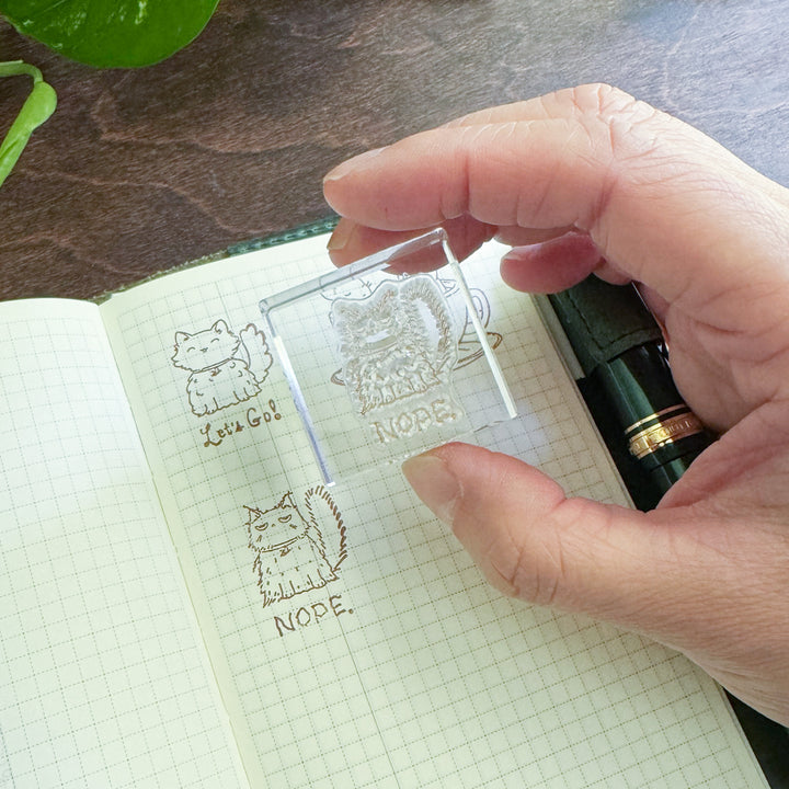 Nope Cat | Acrylic Stamp