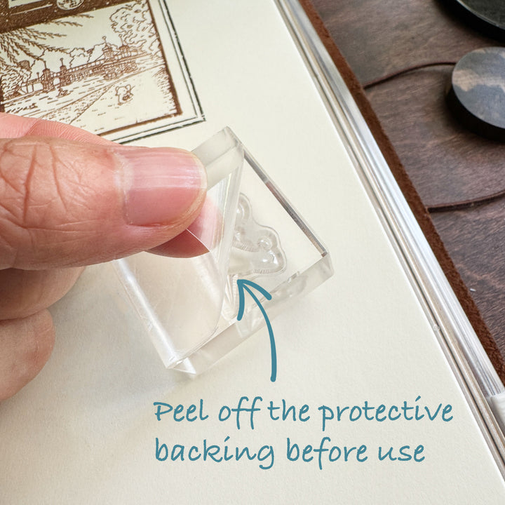 The Paper Mouse Logo | Acrylic Stamp