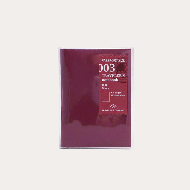 TRAVELER'S notebook 003 Blank Notebook | Passport Size