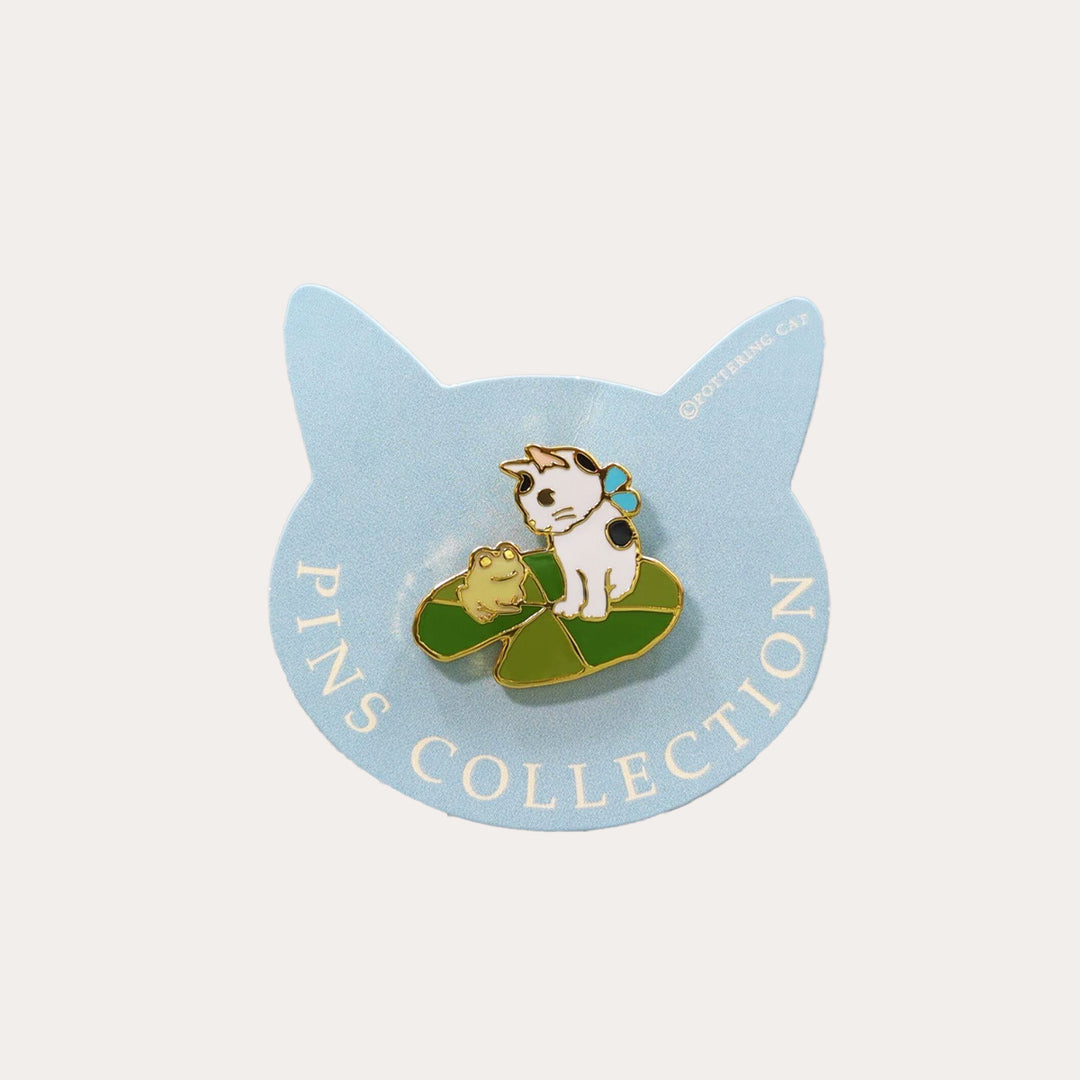 Frog Pad Cat Enamel Pin