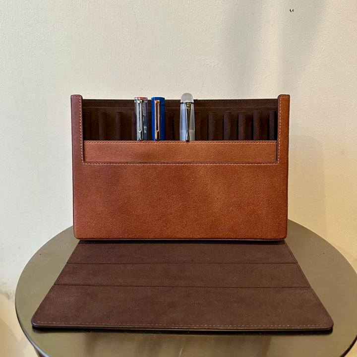 Wild Elk Leather Pen Case for 12 Pens