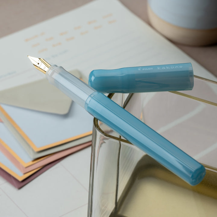 Kakuno Madoromi Fountain Pen | Azure Sky Light Blue