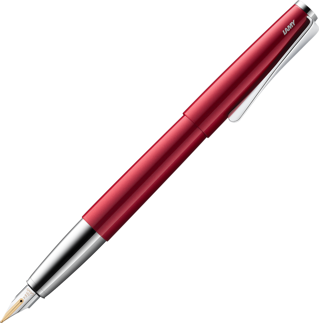 Studio Fountain Pen | Piano Red Gloss | 14k Gold Fine Nib