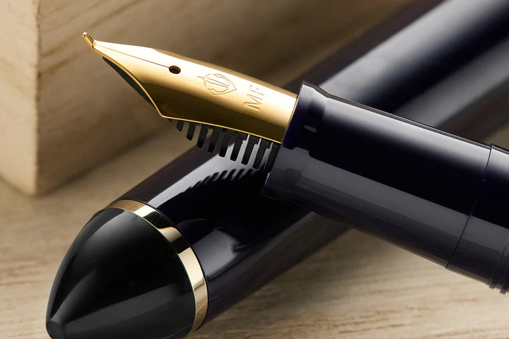 Compass Fude De Mannen Fountain Pen | Navy | 40 Degree Fude Nib