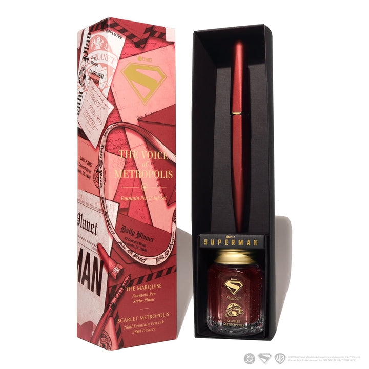 The Voice of Metropolis | Superman Pen and Ink Set | Limited Edition