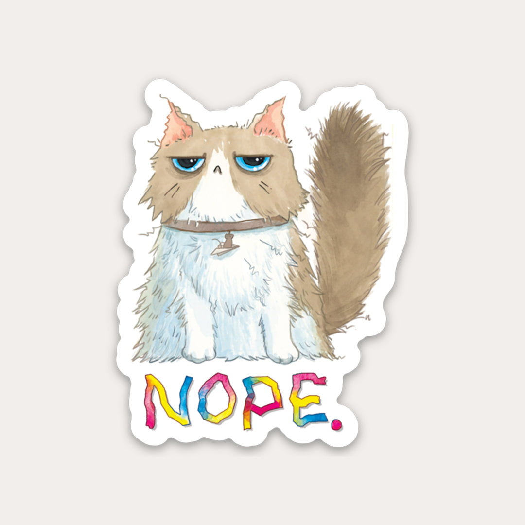 Nope Cat | Vinyl Sticker