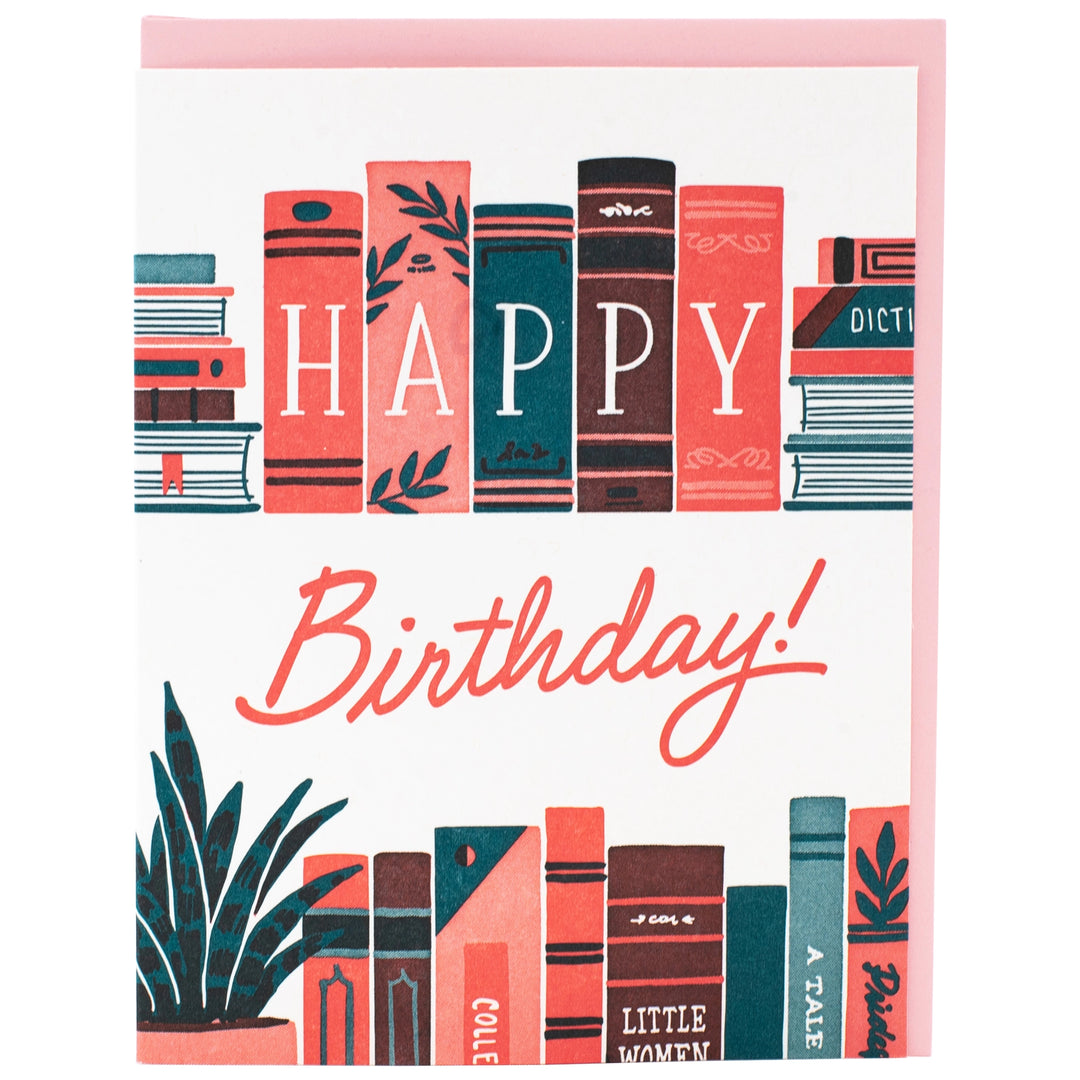Bookshelf Birthday | Greeting Card