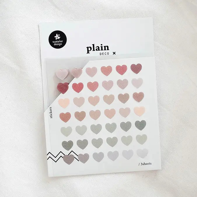 Colorful Hearts Sticker Sheet