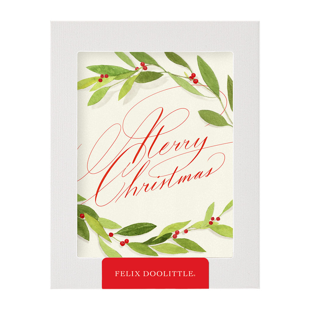 Christmas Garland Holiday Card