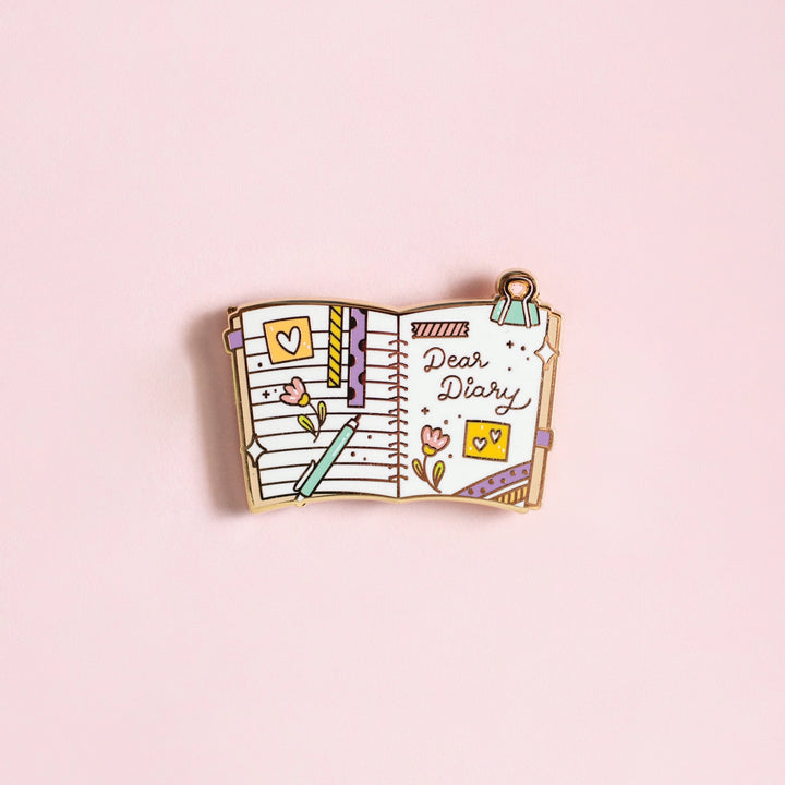 Dear Diary Enamel Pin