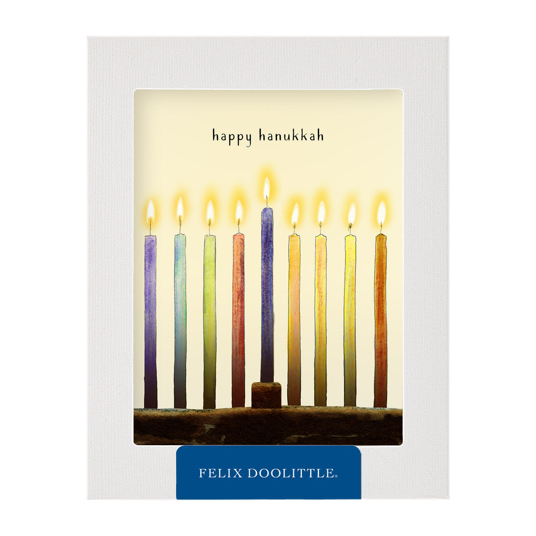 Hanukkah Candles Holiday Card