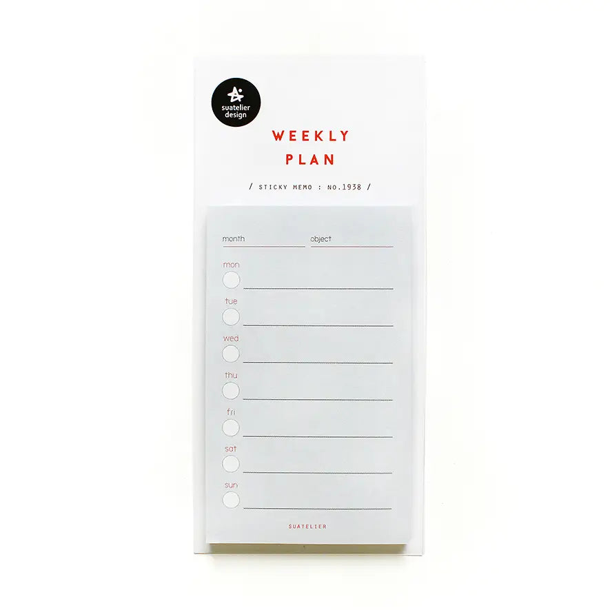 Weekly Plan Daily Plan Sticky Note