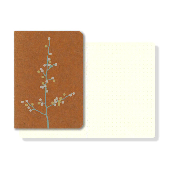 Ro-Biki Museum Notebook | Dot Grid | Branch Flowers